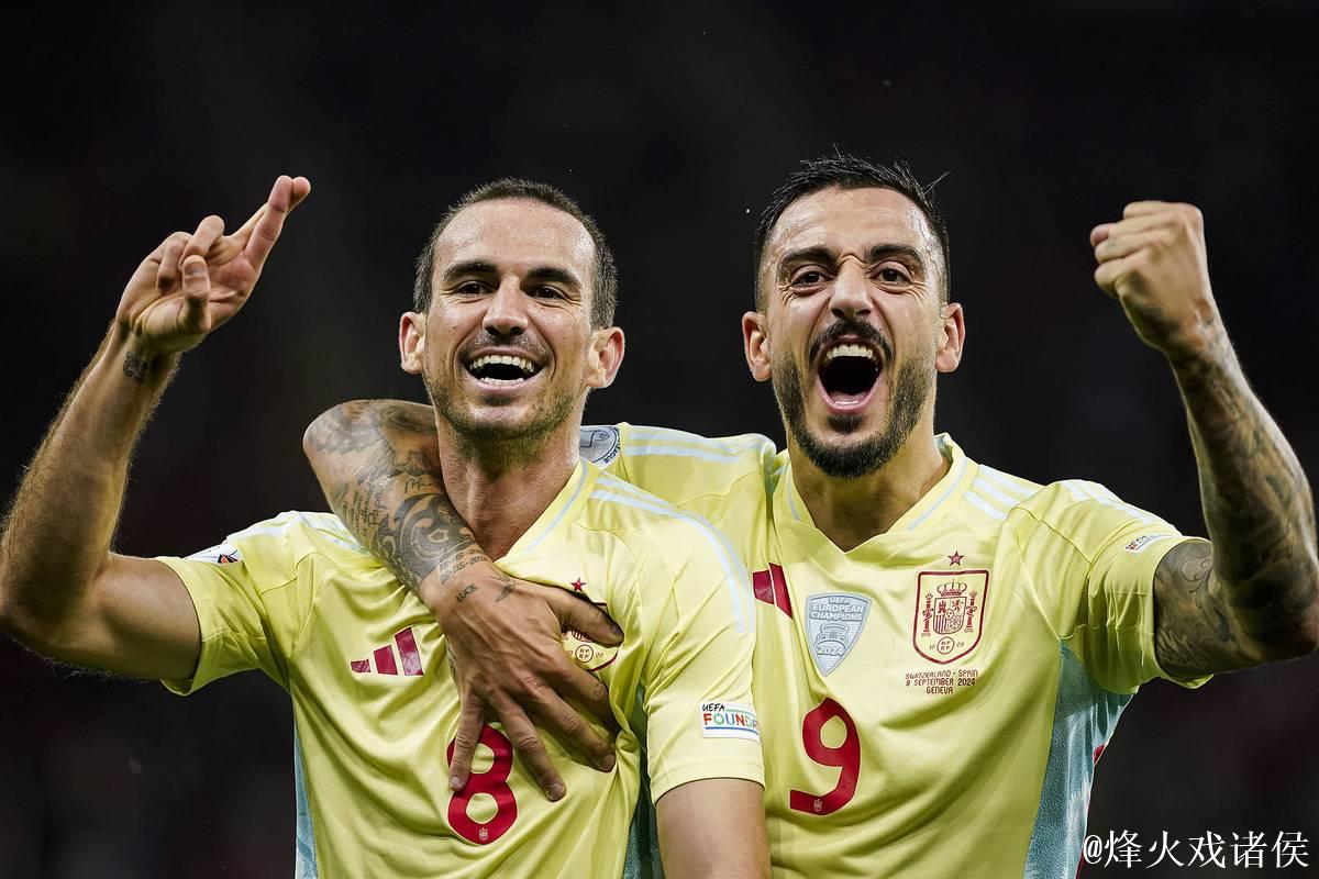 欧国联-何塞卢快速破门法比安梅开二度 十人西班牙4-1大胜瑞士 欧国联-何塞卢快速破门法比安梅开二度 十人西班牙4-1大胜瑞士